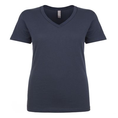 Next Level Ladies Ideal V - Indigo - M - (Style # N1540 - Original Label)