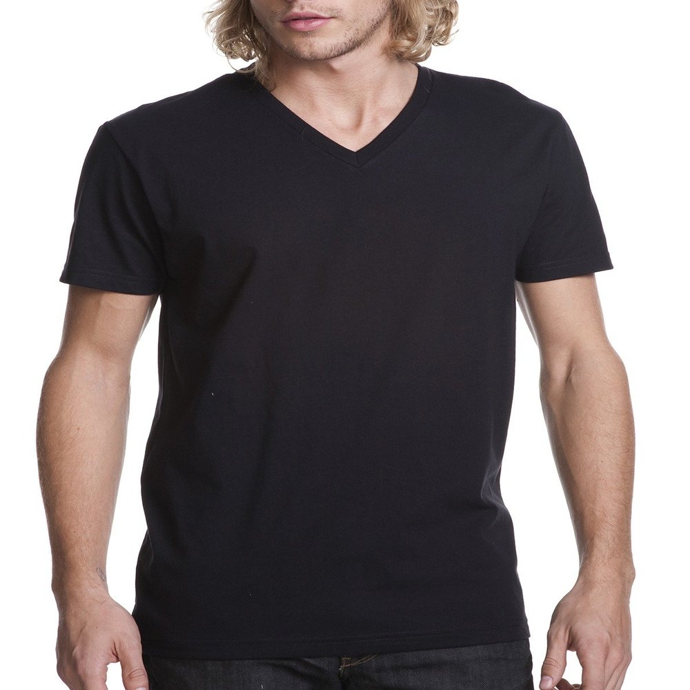 Next Level Mens Cotton V - Black - S - (Style # N3200 - Original Label)