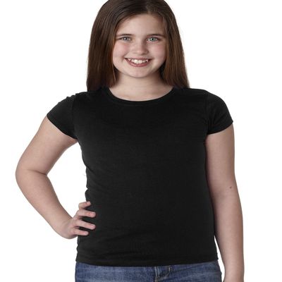 Next Level Girls Princess T-Shirt - Black - XS - (Style # N3710 - Original Label)