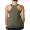 Next Level Ladies Triblend Racerback Tank - MILITARY GREEN - XL - (Style # 6733 - Original Label) view 2
