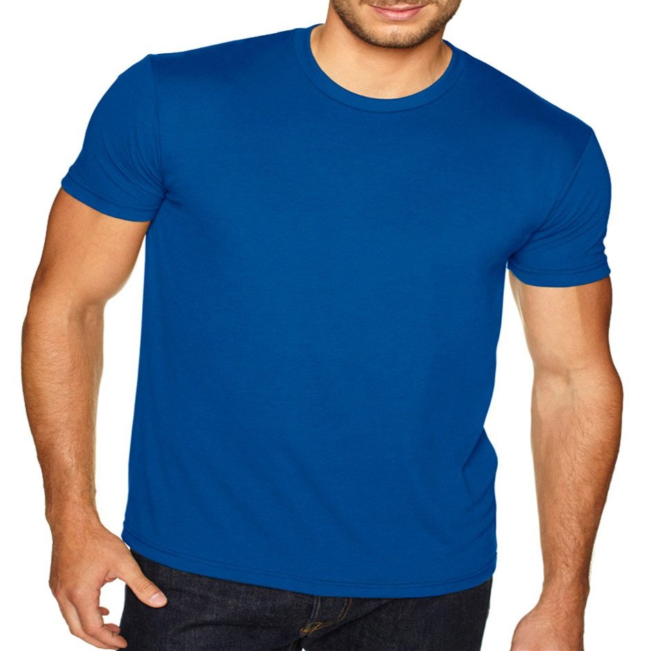 Next Level Mens Sueded Crew - COOL BLUE - S - (Style # 6410 - Original Label)