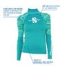 SCUBAPRO UPF 50 Rash Guard Long-Sleeve Womens Diving Shirt, for Scuba Diving and Water Sports, Pull-On Polyester Exposure Protection Layer, Large, Caribbean view 4