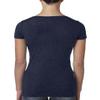 Next Level Ladies Triblend Scoop - VINTAGE NAVY - 2XL - (Style # 6730 - Original Label) view 2