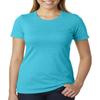 Next Level Ladies CVC T-Shirt - BONDI BLUE - L - (Style # 6610 - Original Label) view 1
