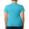 Next Level Ladies CVC T-Shirt - BONDI BLUE - L - (Style # 6610 - Original Label) view 2