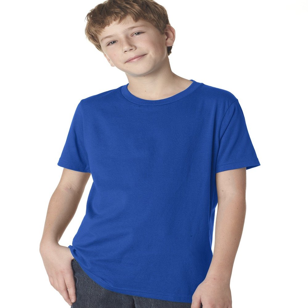 Next Level Boys Cotton Crew - Royal - S - (Style # 3310 - Original Label)