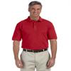 Harriton Mens 6 Oz Ringspun Cotton Piqu Short-Sleeve Polo - Red - XL - (Style # M200 - Original Label) view 1