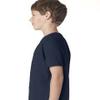 Next Level Boys Cotton Crew - Midnight Navy - XS - (Style # 3310 - Original Label) view 3
