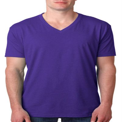 Next Level Mens CVC V - PURPLE RUSH - L - (Style # 6240 - Original Label)