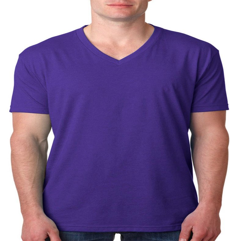 Next Level Mens CVC V - PURPLE RUSH - L - (Style # 6240 - Original Label)