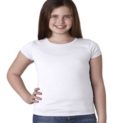 Next Level Girls Princess T-Shirt - White - XS - (Style # N3710 - Original Label)