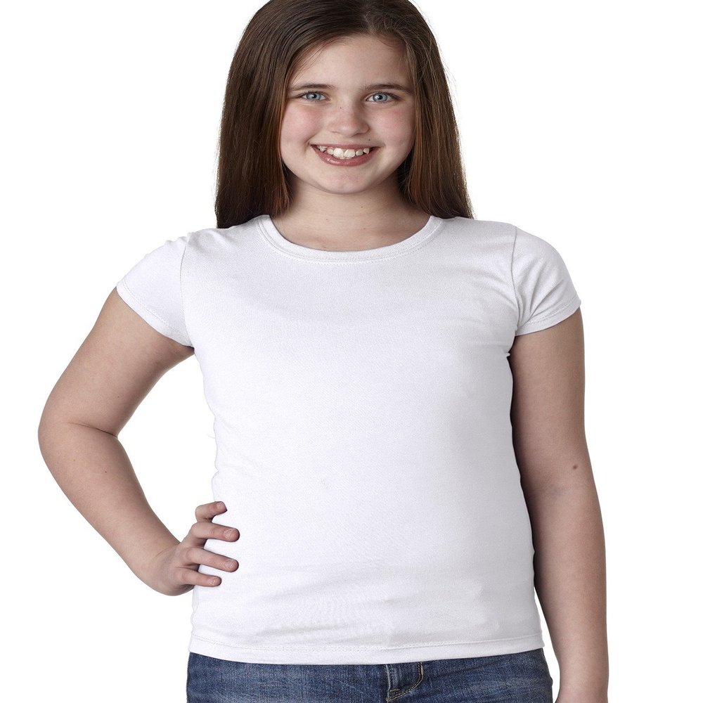 Next Level Girls Princess T-Shirt - White - XS - (Style # N3710 - Original Label)
