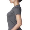Next Level Ladies CVC T-Shirt - Charcoal - L - (Style # 6610 - Original Label) view 4