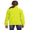 Harriton Youth 8 Oz Full-Zip Fleece - Safety Yellow - XL - (Style # M990Y - Original Label) view 2