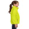 Harriton Youth 8 Oz Full-Zip Fleece - Safety Yellow - XL - (Style # M990Y - Original Label) view 3