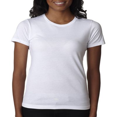 Next Level Ladies CVC T-Shirt - WHITE - XS - (Style # 6610 - Original Label)