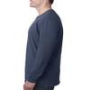Next Level Mens Cotton Long-Sleeve Crew - INDIGO - 2XL - (Style # N3601 - Original Label) view 3