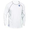SCUBAPRO Men's UPF 50 Channel Flow Long Sleeve Rash Guard (Small, Ice) White view 1