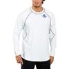 SCUBAPRO Men's UPF 50 Channel Flow Long Sleeve Rash Guard (Small, Ice) White view 3