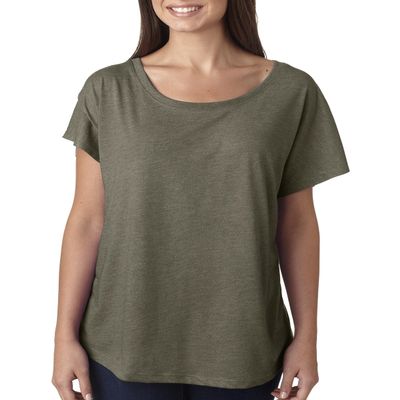 Next Level Ladies Triblend Dolman - VENETIAN GRAY - S - (Style # 6760 - Original Label)