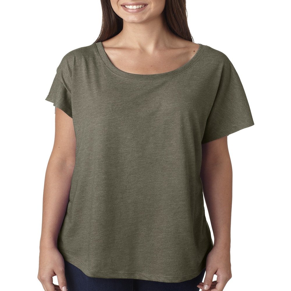 Next Level Ladies Triblend Dolman - VENETIAN GRAY - S - (Style # 6760 - Original Label)