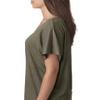 Next Level Ladies Triblend Dolman - VENETIAN GRAY - S - (Style # 6760 - Original Label) view 3
