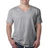 Next Level Mens Cotton V - HEATHER GRAY - XL - (Style # N3200 - Original Label) view 1