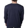Next Level Mens Cotton Long-Sleeve Crew - MIDNIGHT NAVY - XL - (Style # N3601 - Original Label) view 2