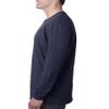 Next Level Mens Cotton Long-Sleeve Crew - MIDNIGHT NAVY - XL - (Style # N3601 - Original Label) view 3