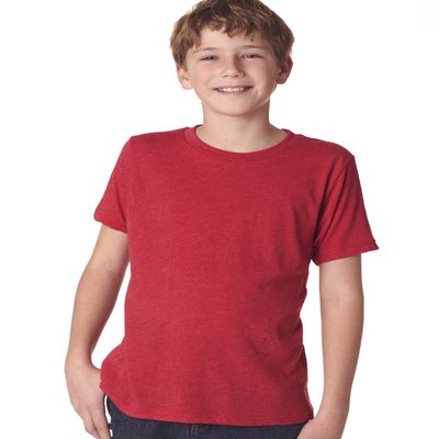 Next Level Youth Triblend Crew - Vintage Red - XS - (Style # N6310 - Original Label)
