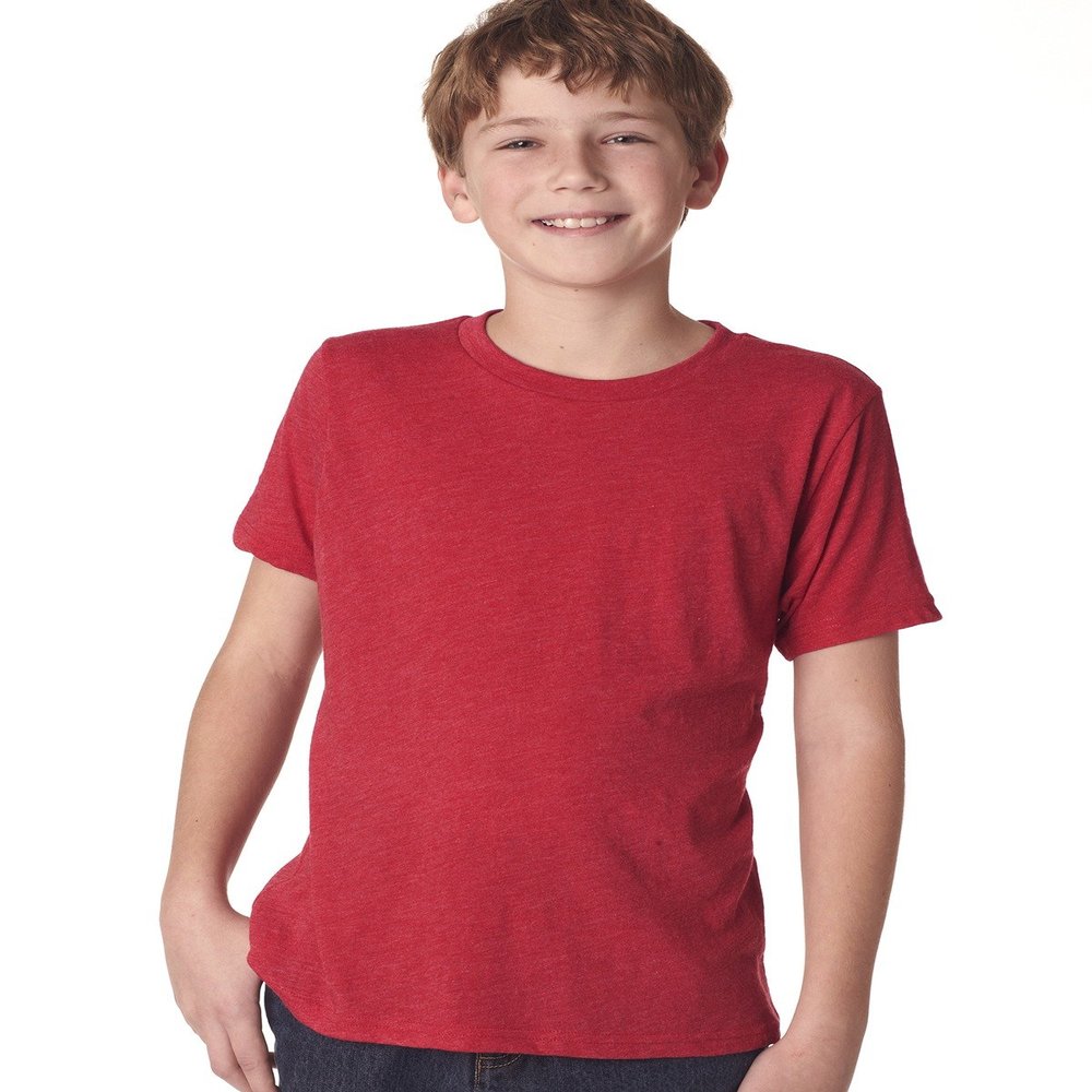 Next Level Youth Triblend Crew - Vintage Red - XS - (Style # N6310 - Original Label)