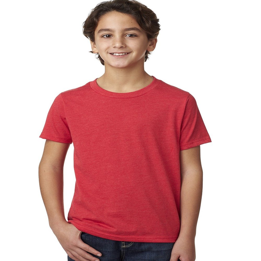 Next Level Youth CVC Crew - RED - S - (Style # 3312 - Original Label)