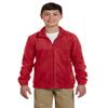Harriton Youth 8 Oz Full-Zip Fleece - Red - S - (Style # M990Y - Original Label) view 1