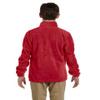 Harriton Youth 8 Oz Full-Zip Fleece - Red - S - (Style # M990Y - Original Label) view 2