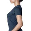 Next Level Ladies CVC T-Shirt - MIDNIGHT NAVY - XS - (Style # 6610 - Original Label) view 4