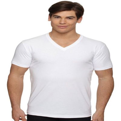 Next Level Mens CVC V - White - S - (Style # 6240 - Original Label)