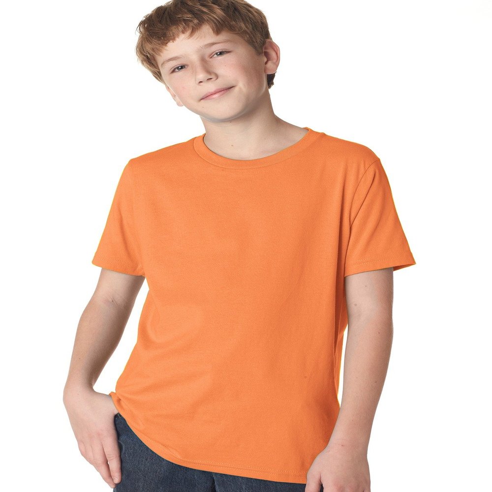 Next Level Boys Cotton Crew - CLASSIC ORANGE - XS - (Style # 3310 - Original Label)