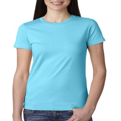 Next Level Women's The Boyfriend Tee (3900) Tahiti Blue, M