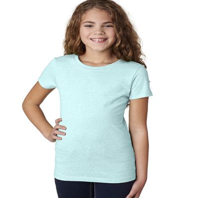 Next Level Youth Princess CVC T-Shirt - Ice Blue - XS - (Style # 3712 - Original Label)