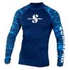 SCUBAPRO UPF 50 Rash Guard Long-Sleeve Mens Diving Shirt, for Scuba Diving and Water Sports, Pull-On Polyester Exposure Protection Layer, Small, Blue view 1