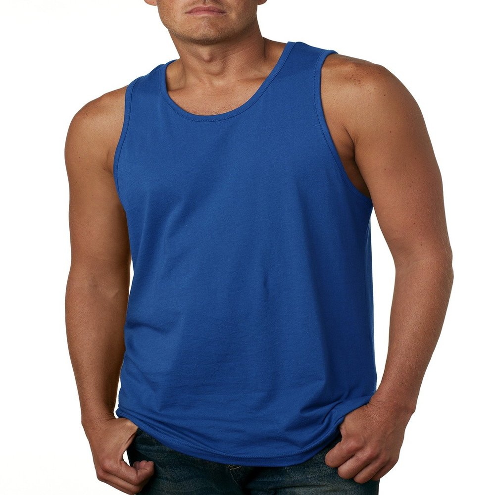 Next Level Mens Cotton Tank - Royal - M - (Style # 3633 - Original Label)