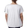 Next Level Ladies Triblend Dolman - HEATHER WHITE - L - (Style # 6760 - Original Label) view 2