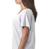 Next Level Ladies Triblend Dolman - HEATHER WHITE - L - (Style # 6760 - Original Label) view 3