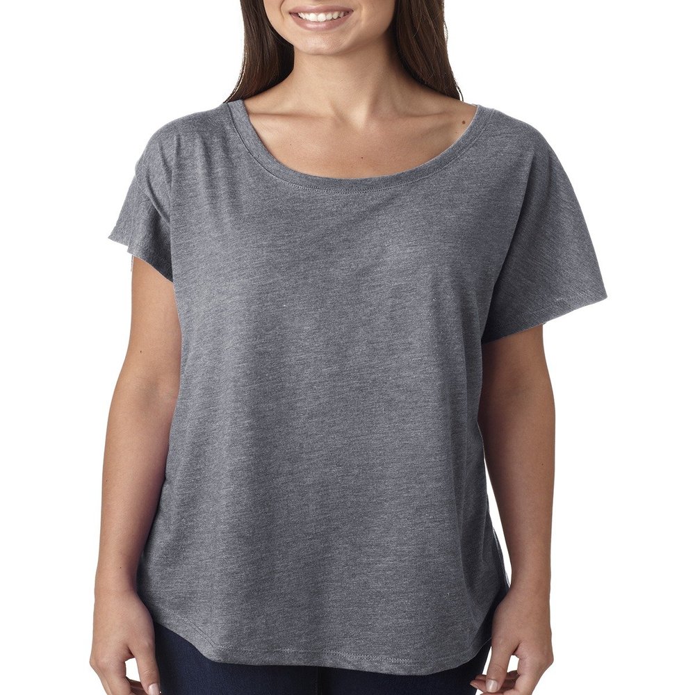 Next Level Ladies Triblend Dolman - PREMIUM HEATHER - XL - (Style # 6760 - Original Label)