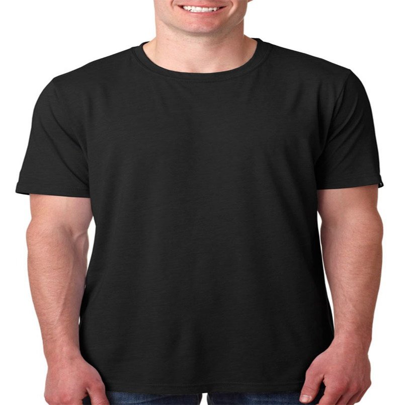 Next Level Mens Poly/Cotton Crew - BLACK - M - (Style # 6200 - Original Label)