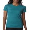 Next Level Ladies CVC T-Shirt - TEAL - L - (Style # 6610 - Original Label) view 2