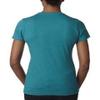 Next Level Ladies CVC T-Shirt - TEAL - L - (Style # 6610 - Original Label) view 3