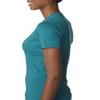 Next Level Ladies CVC T-Shirt - TEAL - L - (Style # 6610 - Original Label) view 4