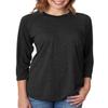 Next Level Unisex Triblend 3/4-Sleeve Raglan - VIN BLK/ VIN BLK - M - (Style # 6051 - Original Label) view 1