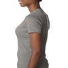 Next Level Ladies CVC T-Shirt - STONE GRAY - XS - (Style # 6610 - Original Label) view 3